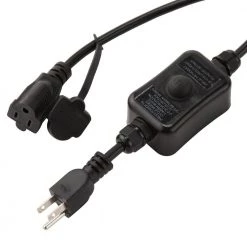 12-Light 24 ft. Integrated LED String Light with Color Changing Bulbs by Home Decorators Collection -Outlet Home Decorators Collection Store clear bulb with black cable home decorators collection string lights tw01l003wrgb12 1d 1000