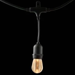 12-Light 24 ft. Integrated LED String Light with Color Changing Bulbs by Home Decorators Collection -Outlet Home Decorators Collection Store clear bulb with black cable home decorators collection string lights tw01l003wrgb12 66 1000