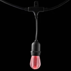 12-Light 24 ft. Integrated LED String Light with Color Changing Bulbs by Home Decorators Collection -Outlet Home Decorators Collection Store clear bulb with black cable home decorators collection string lights tw01l003wrgb12 77 1000