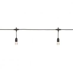 12-Light 24 ft. Integrated LED String Light with Color Changing Bulbs by Home Decorators Collection -Outlet Home Decorators Collection Store clear bulb with black cable home decorators collection string lights tw01l003wrgb12 fa 1000