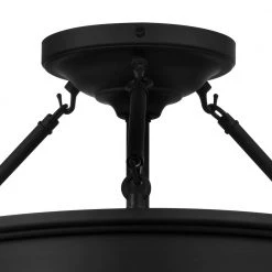 Grafton 15 in. 3-Light Coal Semi-Flush Mount Ceiling Light by Home Decorators Collection -Outlet Home Decorators Collection Store coal home decorators collection flush mount lights 25955 1d 1000