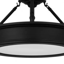 Grafton 15 in. 3-Light Coal Semi-Flush Mount Ceiling Light by Home Decorators Collection -Outlet Home Decorators Collection Store coal home decorators collection flush mount lights 25955 40 1000