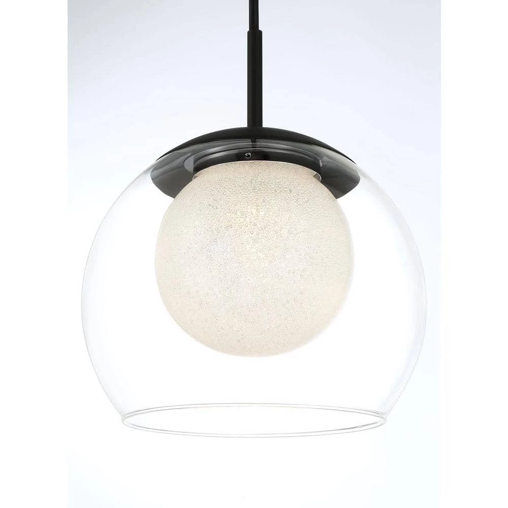 Melinda 40-Watt Integrated LED Coal Mini Pendant Hanging Light, Kitchen Pendant Lighting by Home Decorators Collection 10 Melinda 40-Watt Integrated LED Coal Mini Pendant Hanging Light, Kitchen Pendant Lighting by Home Decorators Collection - Image 8