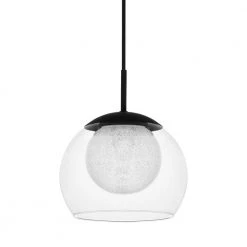 Melinda 40-Watt Integrated LED Coal Mini Pendant Hanging Light, Kitchen Pendant Lighting by Home Decorators Collection