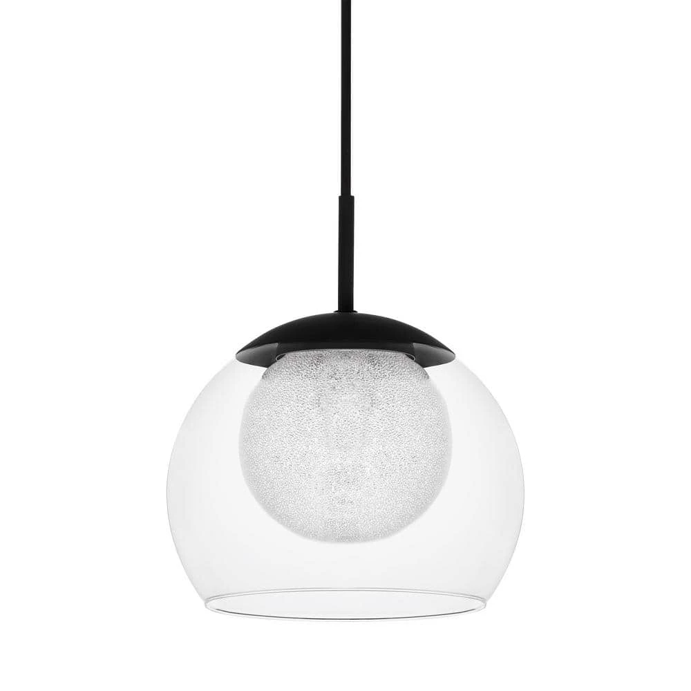 Melinda 40-Watt Integrated LED Coal Mini Pendant Hanging Light, Kitchen Pendant Lighting by Home Decorators Collection 3 Melinda 40-Watt Integrated LED Coal Mini Pendant Hanging Light, Kitchen Pendant Lighting by Home Decorators Collection