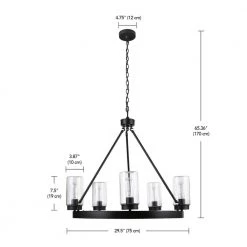 Arbeth 5-Light Bronze Outdoor Chandelier by Home Decorators Collection -Outlet Home Decorators Collection Store dark bronze home decorators collection outdoor chandeliers 44885 4f 1000