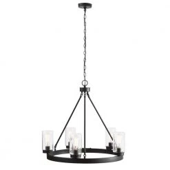 Arbeth 5-Light Bronze Outdoor Chandelier by Home Decorators Collection