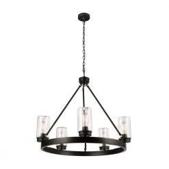 Arbeth 5-Light Bronze Outdoor Chandelier by Home Decorators Collection -Outlet Home Decorators Collection Store dark bronze home decorators collection outdoor chandeliers 44885 fa 1000