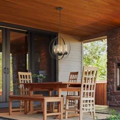 Reseda Modern 4-Light Bronze Outdoor Chandelier by Home Decorators Collection -Outlet Home Decorators Collection Store dark bronze home decorators collection outdoor chandeliers 44886 31 1000