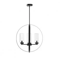 Reseda Modern 4-Light Bronze Outdoor Chandelier by Home Decorators Collection -Outlet Home Decorators Collection Store dark bronze home decorators collection outdoor chandeliers 44886 40 1000