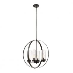 Reseda Modern 4-Light Bronze Outdoor Chandelier by Home Decorators Collection -Outlet Home Decorators Collection Store dark bronze home decorators collection outdoor chandeliers 44886 fa 1000