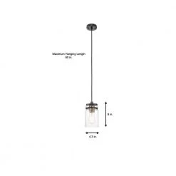 Mason Jar 1-Light Dark Bronze Pendant by Home Decorators Collection -Outlet Home Decorators Collection Store dark bronze home decorators collection pendant lights 60437 76 1000