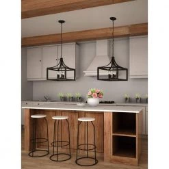 Boswell Quarter 20 in. 5-Light Distressed Black Farmhouse Pendant for Kitchen or Entryway by Home Decorators Collection -Outlet Home Decorators Collection Store distressed black home decorators collection chandeliers 7949hdcdbdi c3 1000