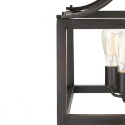 Boswell Quarter 20 in. 5-Light Distressed Black Farmhouse Pendant for Kitchen or Entryway by Home Decorators Collection -Outlet Home Decorators Collection Store distressed black home decorators collection chandeliers 7949hdcdbdi fa 1000
