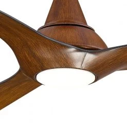 Tidal Breeze 60 in. LED Indoor Distressed Koa Ceiling Fan with Light Kit and Remote Control by Home Decorators Collection -Outlet Home Decorators Collection Store distressed koa home decorators collection ceiling fans with lights 54762 66 1000