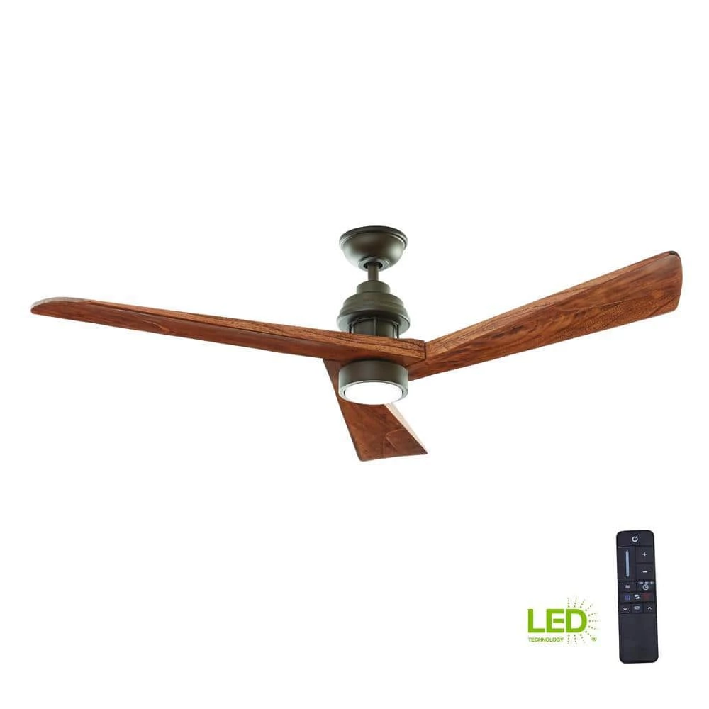 Fortston 60 in. Integrated LED Espresso Bronze Ceiling Fan with Light and Remote Control by Home Decorators Collection 8 Fortston 60 in. Integrated LED Espresso Bronze Ceiling Fan with Light and Remote Control by Home Decorators Collection - Image 6