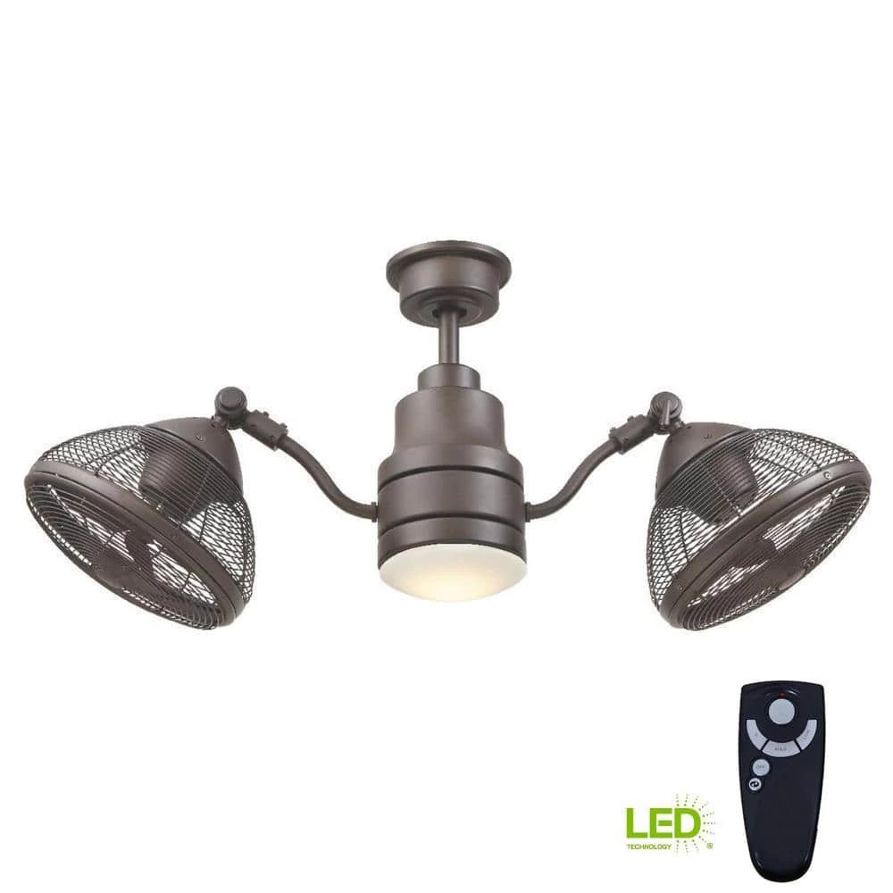 Pendersen 42 in. Integrated LED Indoor/Outdoor Espresso Bronze Ceiling Fan with Light Kit and Remote Control by Home Decorators Collection 9 Pendersen 42 in. Integrated LED Indoor/Outdoor Espresso Bronze Ceiling Fan with Light Kit and Remote Control by Home Decorators Collection - Image 7