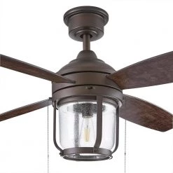 Northampton 52 in. LED Indoor/Outdoor Espresso Bronze Ceiling Fan with Light by Home Decorators Collection -Outlet Home Decorators Collection Store espresso bronze home decorators collection ceiling fans with lights am592 eb 66 1000