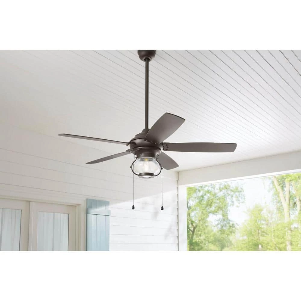 Raina 52 in. LED Outdoor Espresso Bronze Ceiling Fan with Light by Home Decorators Collection 4 Raina 52 in. LED Outdoor Espresso Bronze Ceiling Fan with Light by Home Decorators Collection - Image 2