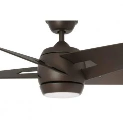 Point Aire 52 in. LED Espresso Bronze Ceiling Fan with Light by Home Decorators Collection -Outlet Home Decorators Collection Store espresso bronze home decorators collection ceiling fans with lights am623 eb a0 1000