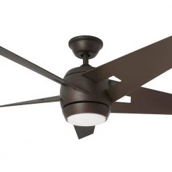 Point Aire 52 in. LED Espresso Bronze Ceiling Fan with Light by Home Decorators Collection -Outlet Home Decorators Collection Store espresso bronze home decorators collection ceiling fans with lights am623 eb c3 1000