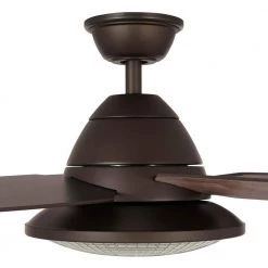 Berwick 52 in. LED Outdoor Espresso Bronze Ceiling Fan with Light by Home Decorators Collection -Outlet Home Decorators Collection Store espresso bronze home decorators collection ceiling fans with lights am673 eb 1d 1000