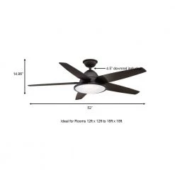 Berwick 52 in. LED Outdoor Espresso Bronze Ceiling Fan with Light by Home Decorators Collection -Outlet Home Decorators Collection Store espresso bronze home decorators collection ceiling fans with lights am673 eb a0 1000
