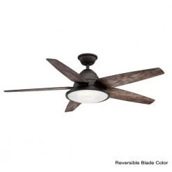 Berwick 52 in. LED Outdoor Espresso Bronze Ceiling Fan with Light by Home Decorators Collection -Outlet Home Decorators Collection Store espresso bronze home decorators collection ceiling fans with lights am673 eb c3 1000