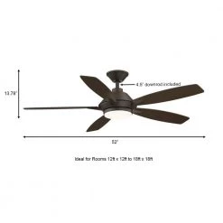 Wilmington 52 in. LED Espresso Bronze Ceiling Fan with Light by Home Decorators Collection 22 Wilmington 52 in. LED Espresso Bronze Ceiling Fan with Light by Home Decorators Collection -Outlet Home Decorators Collection Store espresso bronze home decorators collection ceiling fans with lights am696 eb 44 1000