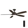 Wilmington 52 in. LED Espresso Bronze Ceiling Fan with Light by Home Decorators Collection -Outlet Home Decorators Collection Store espresso bronze home decorators collection ceiling fans with lights am696 eb 64 1000