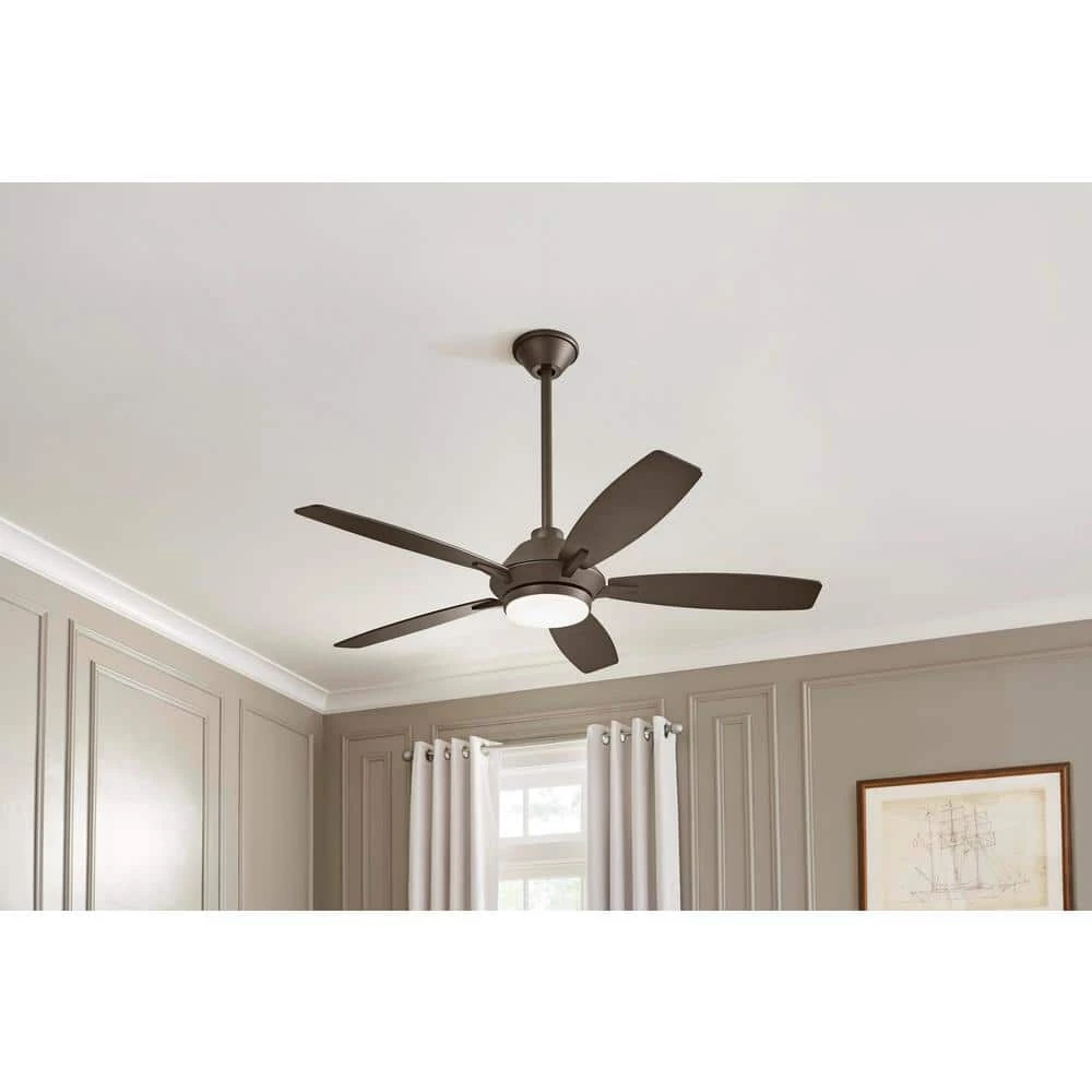 Wilmington 52 in. LED Espresso Bronze Ceiling Fan with Light by Home Decorators Collection 4 Wilmington 52 in. LED Espresso Bronze Ceiling Fan with Light by Home Decorators Collection - Image 2