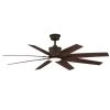 Milbourne 60 in. Integrated LED Indoor Espresso Bronze Ceiling Fan with Light and Remote Control by Home Decorators Collection -Outlet Home Decorators Collection Store espresso bronze home decorators collection ceiling fans with lights yg915 eb 64 1000
