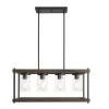 Elden Modern 4-Light Faux Wood and Black Outdoor Chandelier by Home Decorators Collection -Outlet Home Decorators Collection Store faux wood home decorators collection outdoor chandeliers 44884 64 1000