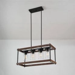 Elden Modern 4-Light Faux Wood and Black Outdoor Chandelier by Home Decorators Collection 24 Elden Modern 4-Light Faux Wood and Black Outdoor Chandelier by Home Decorators Collection -Outlet Home Decorators Collection Store faux wood home decorators collection outdoor chandeliers 44884 76 1000