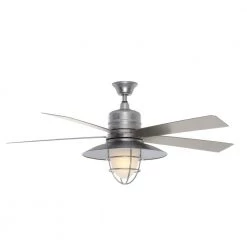 Grayton 54 in. LED Indoor/Outdoor Galvanized Ceiling Fan with Light Kit and Remote Control by Home Decorators Collection -Outlet Home Decorators Collection Store galvanized home decorators collection ceiling fans with lights 24343 c3 1000