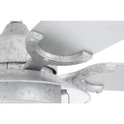 Hanahan 52 in. LED Outdoor Galvanized Ceiling Fan with Light Kit by Home Decorators Collection -Outlet Home Decorators Collection Store galvanized iron finish home decorators collection ceiling fans with lights sw17a6 wet gi 66 1000