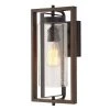 Palermo Grove 8 in. 1-Light Gilded Iron Rustic Farmhouse Outdoor Wall Lantern Sconce with Walnut Wood Accents by Home Decorators Collection -Outlet Home Decorators Collection Store gilded iron home decorators collection outdoor sconces 7972hdcgidi 64 1000