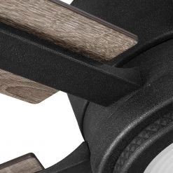 Palermo Grove 60 in. 6-Blade LED Indoor Gilded Iron Farmhouse Dual Mount Ceiling Fan with Light and Remote Control by Home Decorators Collection -Outlet Home Decorators Collection Store gilded iron with walnut wood home decorators collection ceiling fans with lights 7984hdcgi 1f 1000