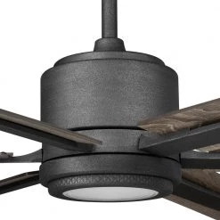 Palermo Grove 60 in. 6-Blade LED Indoor Gilded Iron Farmhouse Dual Mount Ceiling Fan with Light and Remote Control by Home Decorators Collection -Outlet Home Decorators Collection Store gilded iron with walnut wood home decorators collection ceiling fans with lights 7984hdcgi 4f 1000