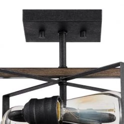 Palermo Grove 2-Light Gilded Iron Semi-Flush Mount, Rustic Farmhouse Ceiling Light with Walnut Wood Accents by Home Decorators Collection 17 Palermo Grove 2-Light Gilded Iron Semi-Flush Mount, Rustic Farmhouse Ceiling Light with Walnut Wood Accents by Home Decorators Collection -Outlet Home Decorators Collection Store gilded iron with walnut wood home decorators collection flush mount lights 1033hdcgidi 1d 1000