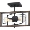 Palermo Grove 2-Light Gilded Iron Semi-Flush Mount, Rustic Farmhouse Ceiling Light with Walnut Wood Accents by Home Decorators Collection -Outlet Home Decorators Collection Store gilded iron with walnut wood home decorators collection flush mount lights 1033hdcgidi 64 1000