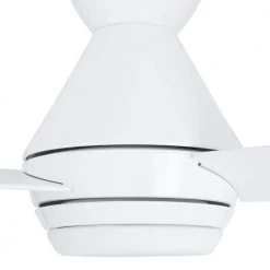 Emery 56 in. LED Glossy White Ceiling Fan with Remote Control by Home Decorators Collection -Outlet Home Decorators Collection Store glossy white home decorators collection ceiling fans with lights am641h glwh 1d 1000