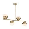 Palla 4-Light Gold Globe Linear Pendant Light by Home Decorators Collection -Outlet Home Decorators Collection Store gold home decorators collection chandeliers 39719 hbo 64 1000