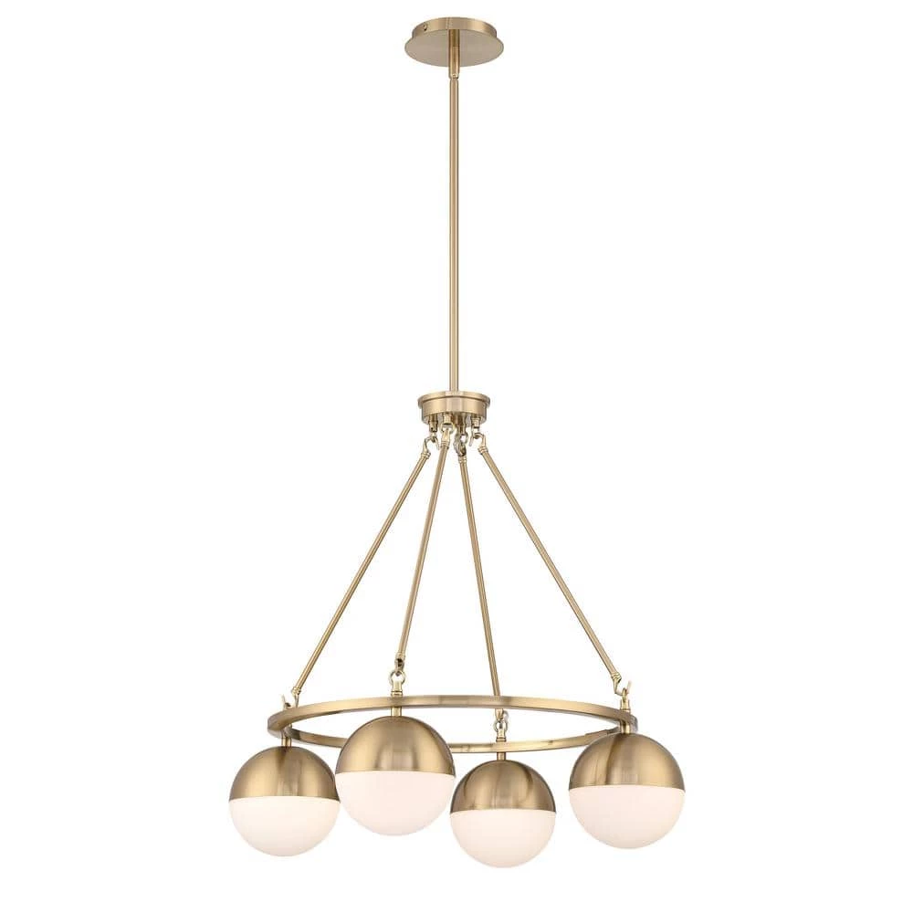 Palla 4-Light Gold Globe Chandelier by Home Decorators Collection 3 Palla 4-Light Gold Globe Chandelier by Home Decorators Collection