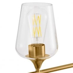 Gabrielle 4-Light Gold Vanity Light with Clear Glass Shades by Home Decorators Collection -Outlet Home Decorators Collection Store gold home decorators collection vanity lighting w770a04hgd 66 1000
