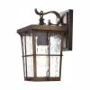 Barrington 1-Light Golden Bronze Outdoor 11.25 in. Wall Lantern Sconce with Clear Water Glass by Home Decorators Collection -Outlet Home Decorators Collection Store golden bronze home decorators collection outdoor sconces 23481 64 1000