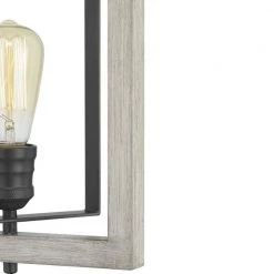 Palermo Grove 1-Light Graphite Mini-Pendant, Rustic Farmhouse Rectangular Hanging Light with Bleached Oak Accents by Home Decorators Collection -Outlet Home Decorators Collection Store graphite with bleached oak home decorators collection pendant lights 7927hdcgrdi c3 1000