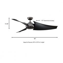 Gainsley 60 in. Gunmetal Ceiling Fan by Home Decorators Collection -Outlet Home Decorators Collection Store gunmetal home decorators collection ceiling fans without lights am655 gm a0 1000