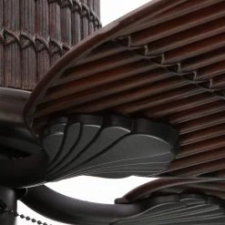 Tahiti Breeze 52 in. LED Indoor/Outdoor Natural Iron Ceiling Fan with Mahogany Bamboo Accents by Home Decorators Collection 19 Tahiti Breeze 52 in. LED Indoor/Outdoor Natural Iron Ceiling Fan with Mahogany Bamboo Accents by Home Decorators Collection -Outlet Home Decorators Collection Store mahogany home decorators collection ceiling fans with lights ac303 ni mh 1d 1000