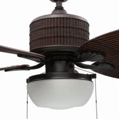 Tahiti Breeze 52 in. LED Indoor/Outdoor Natural Iron Ceiling Fan with Mahogany Bamboo Accents by Home Decorators Collection 17 Tahiti Breeze 52 in. LED Indoor/Outdoor Natural Iron Ceiling Fan with Mahogany Bamboo Accents by Home Decorators Collection -Outlet Home Decorators Collection Store mahogany home decorators collection ceiling fans with lights ac303 ni mh 40 1000